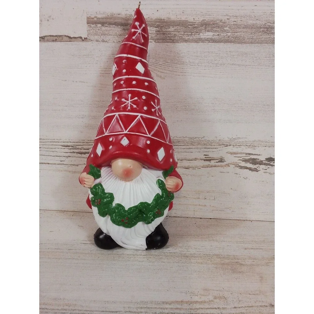 Christmas Small Plastic Gnome Decor For Inside Or Outside Or Large Ornament